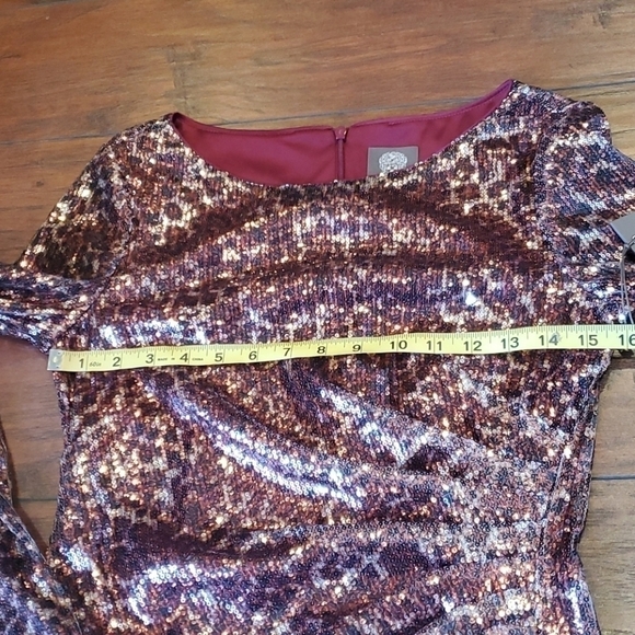 NWT Vince Camuto Sequin Jewel Neck dress evening party holiday - Picture 10 of 12